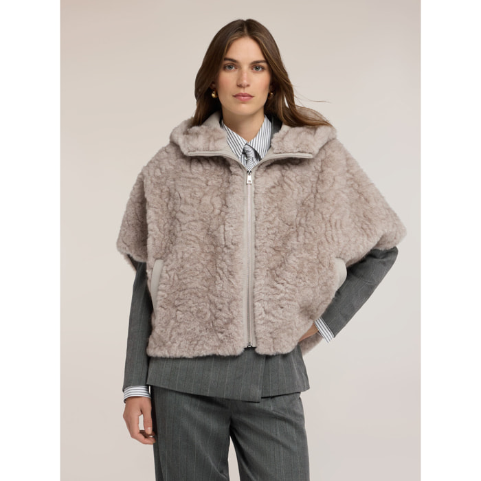Motivi - Cappa con cappuccio - Beige