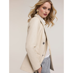 Motivi - Giacca blazer doppiopetto con revers - Bianco