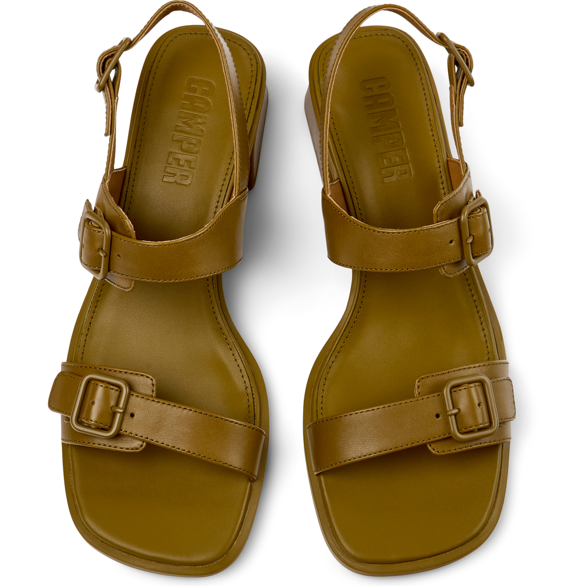 Sandalias - CAMPER Kora Sandal - Verde - Cuero liso