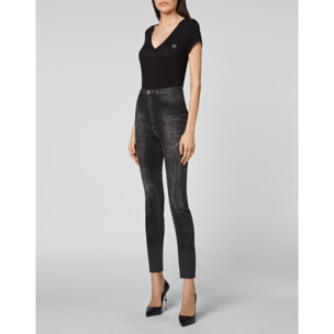 PHILIPP PLEIN Jegging de cintura alta ICONIC PLEIN