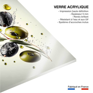Tableau fruits et legumes olives fraiches  Tableau plexiglas