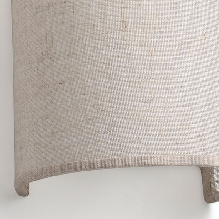 OTTON R Lampe applique lin ronde vertical