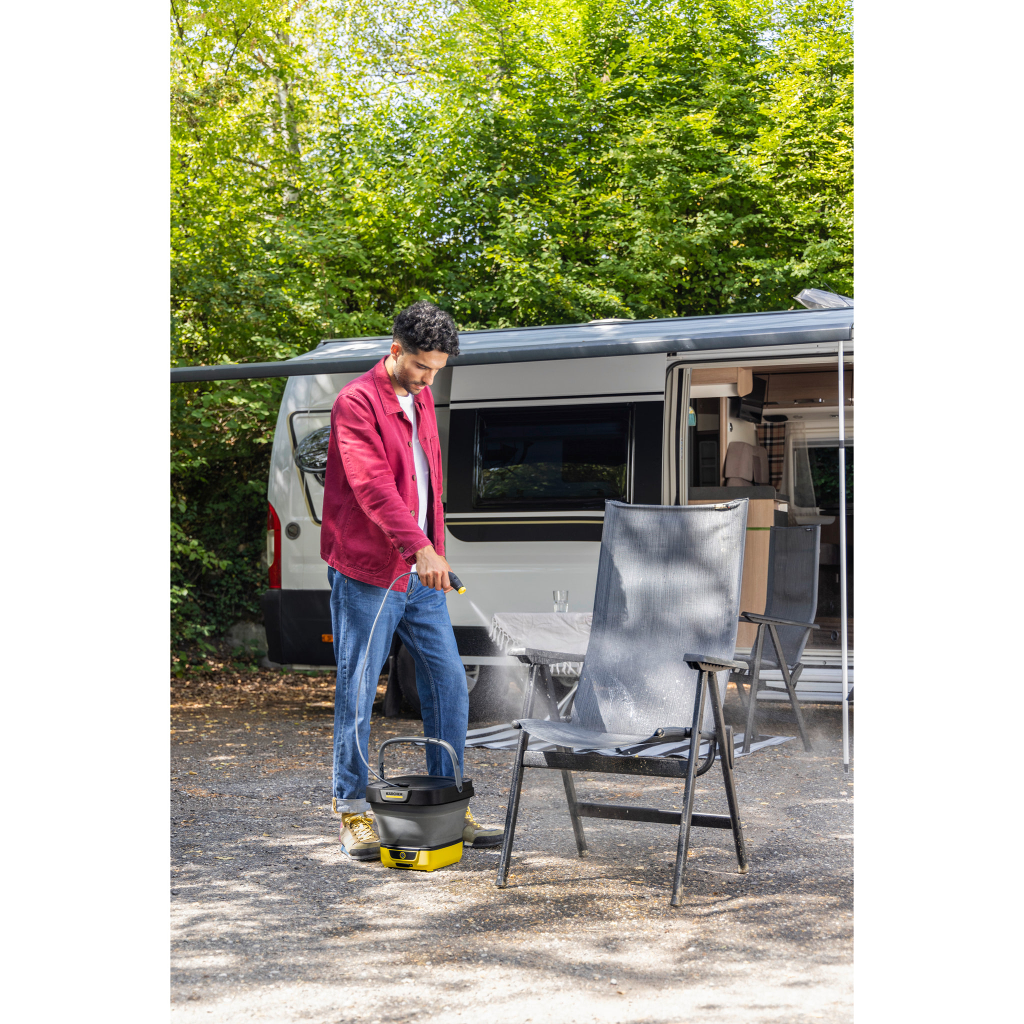 Nettoyeur mobile Karcher OC 3 Foldable *EU - Pression 5 bar- Batterie intégrée- Pliable pour rangement facile