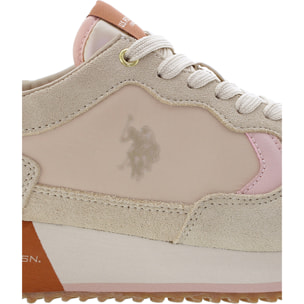 U.S. Polo Assn. - Sneakers SACHA005WDSN2 in camoscio per donna