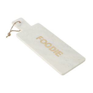 J-Line planche à fromage Rectangle Foodie Marbre - pierre - blanc