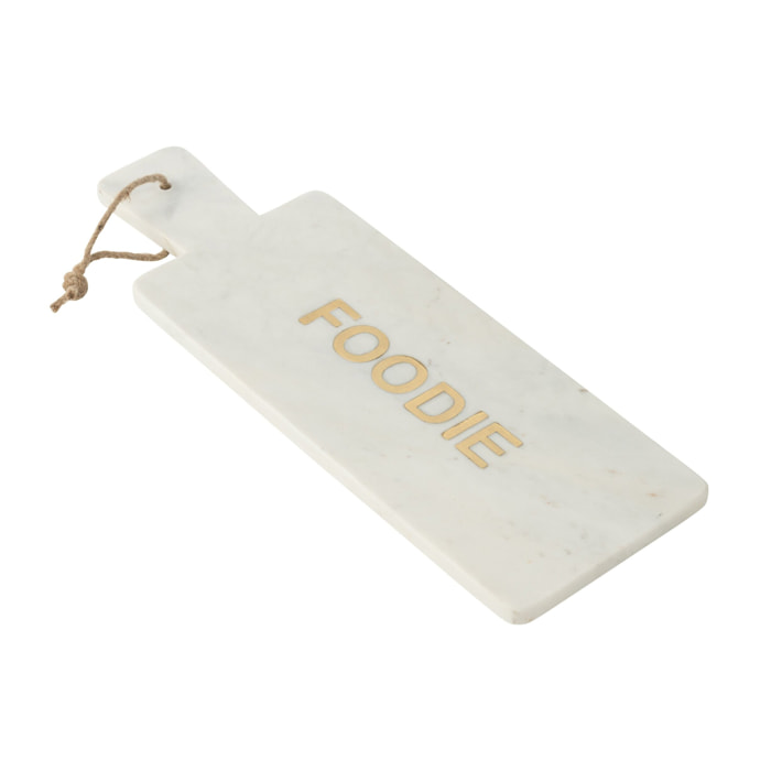 J-Line planche à fromage Rectangle Foodie Marbre - pierre - blanc