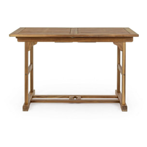 Tavolo allungabile NOEMI in legno di acacia, 120×70 cm – 160×70 cm