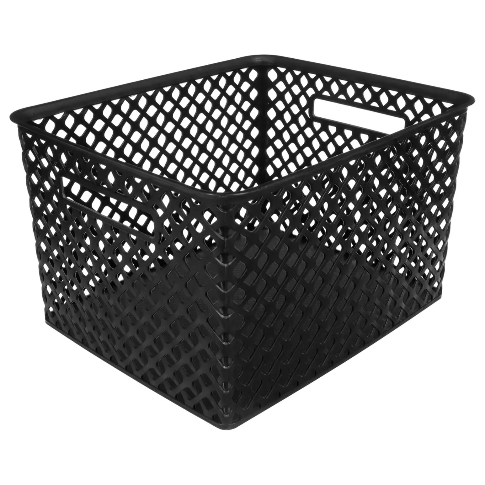 Panier en plastique 19L "Folk" noir