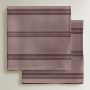 Lot de 4 serviettes Nua Rose poudré