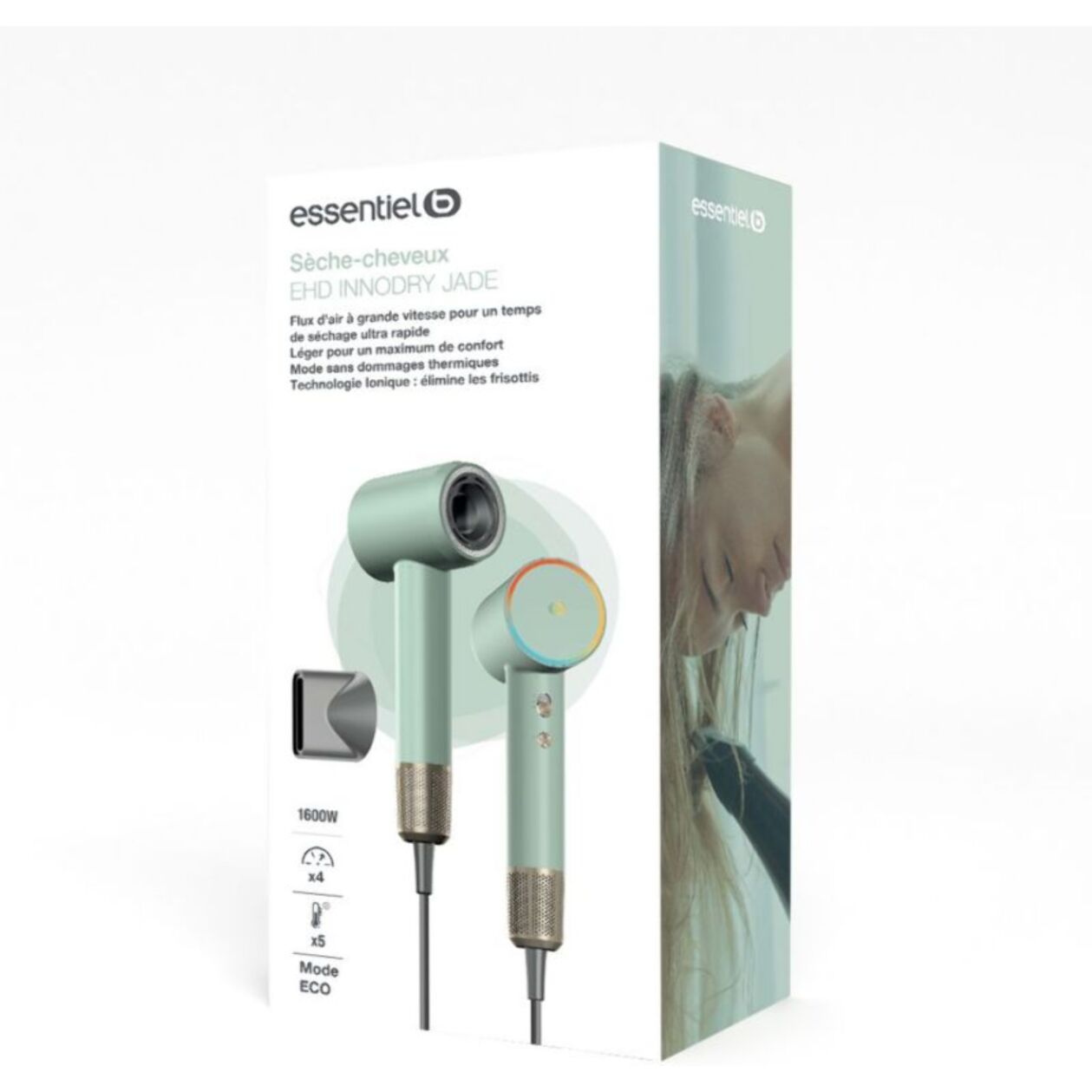 Sèche cheveux ESSENTIELB EHD Innodry Jade