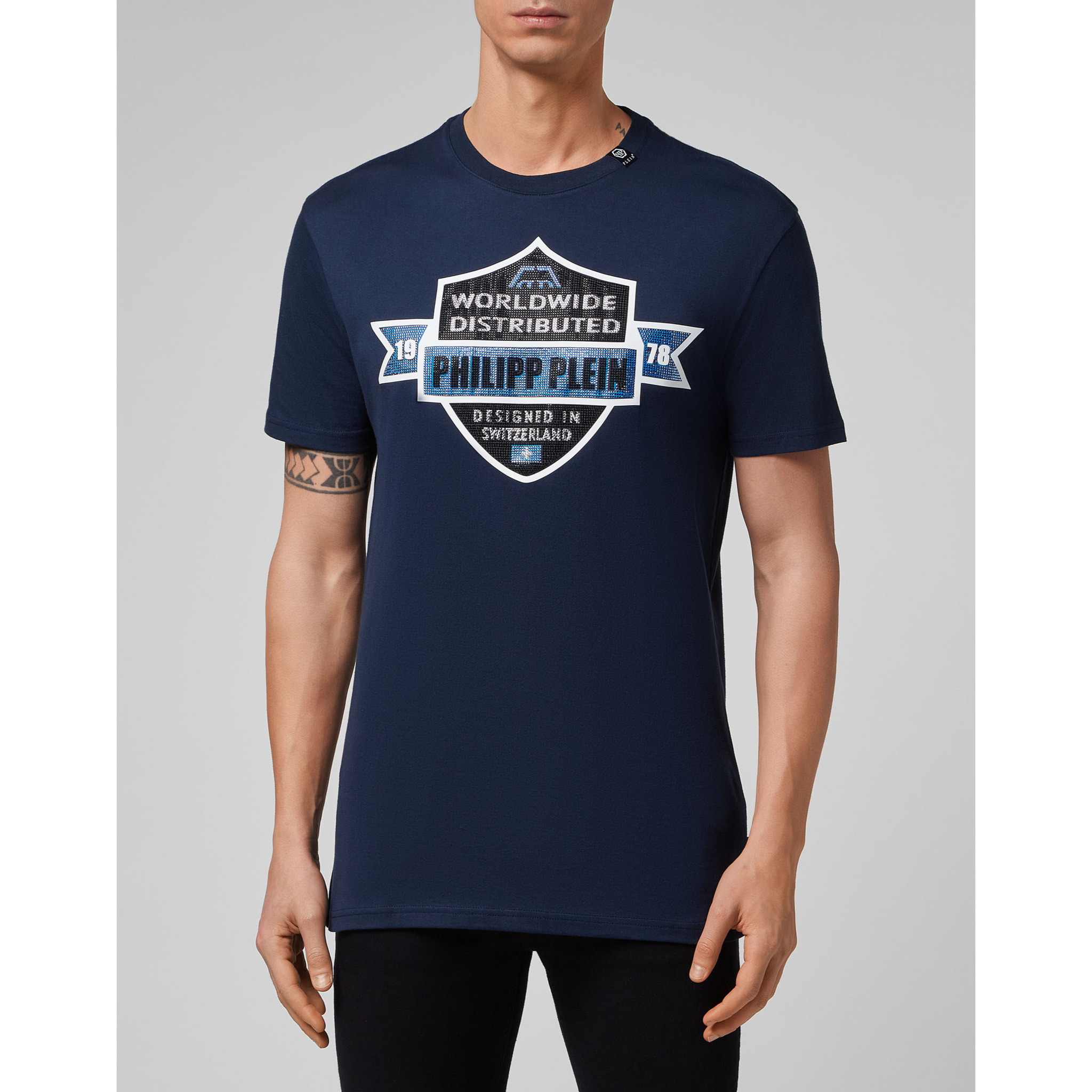 PHILIPP PLEIN T-shirt girocollo a maniche corte CREST
