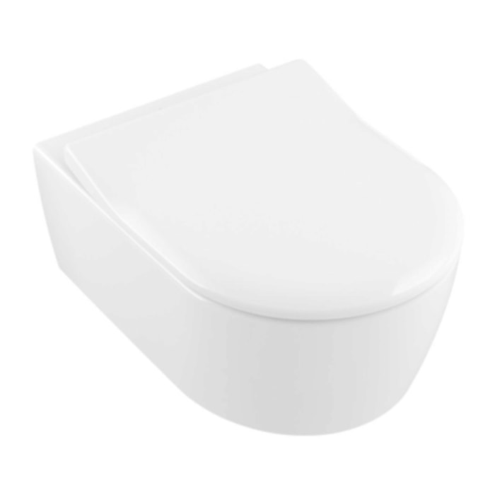 Cuvette WC suspendu Villeroy & Boch Avento + abattant frein de chute slim