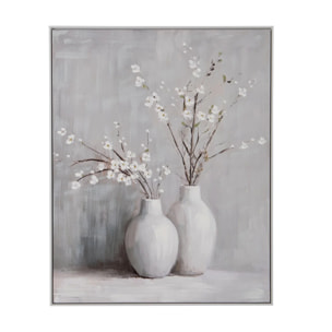 Cuadro Jarrones 80% Pintado A Mano 80x4x100 Cm