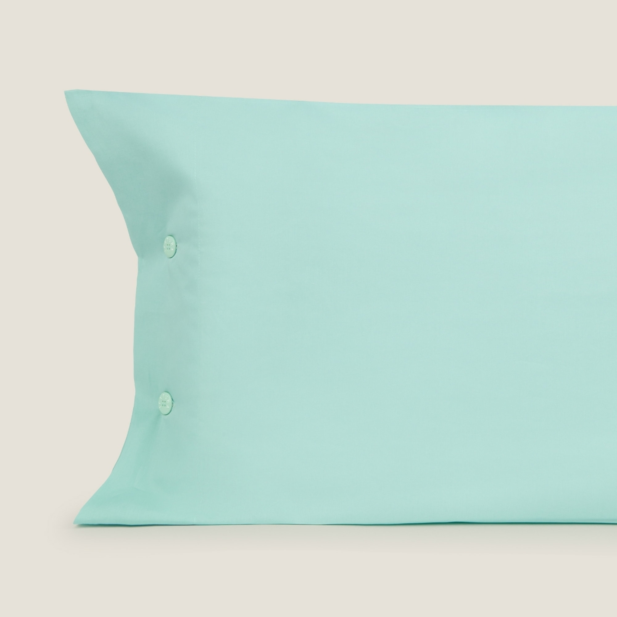 Funda de almohada algodón percal Best color azul turquesa 100% Algodón percal