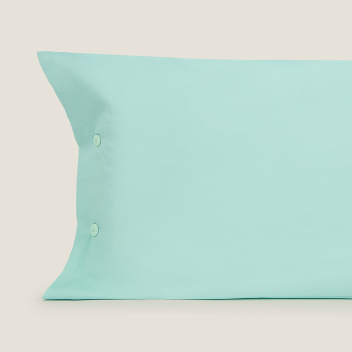 Funda de almohada algodón percal Best color azul turquesa 100% Algodón percal