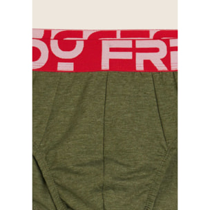 Slip Uomo con Elastico Jacquard Colorato e Maxi Logo