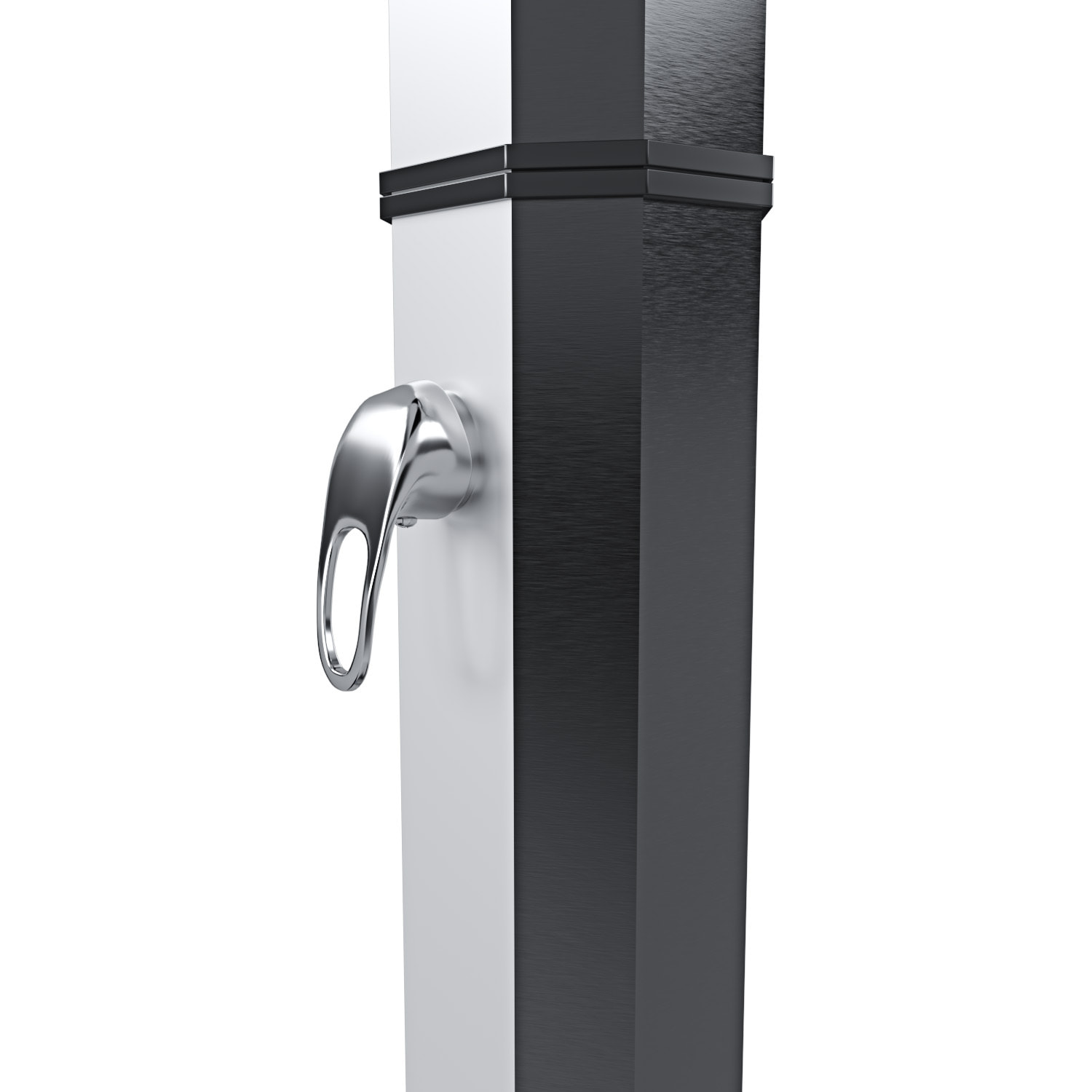 Doccia Solare 35 Litri 220 Cm Per Giardino Piscina Soffione Cromato Getto A Pioggia Con Regolatore Temperatura E Doccetta Per Piedi Attacco Per Tubo