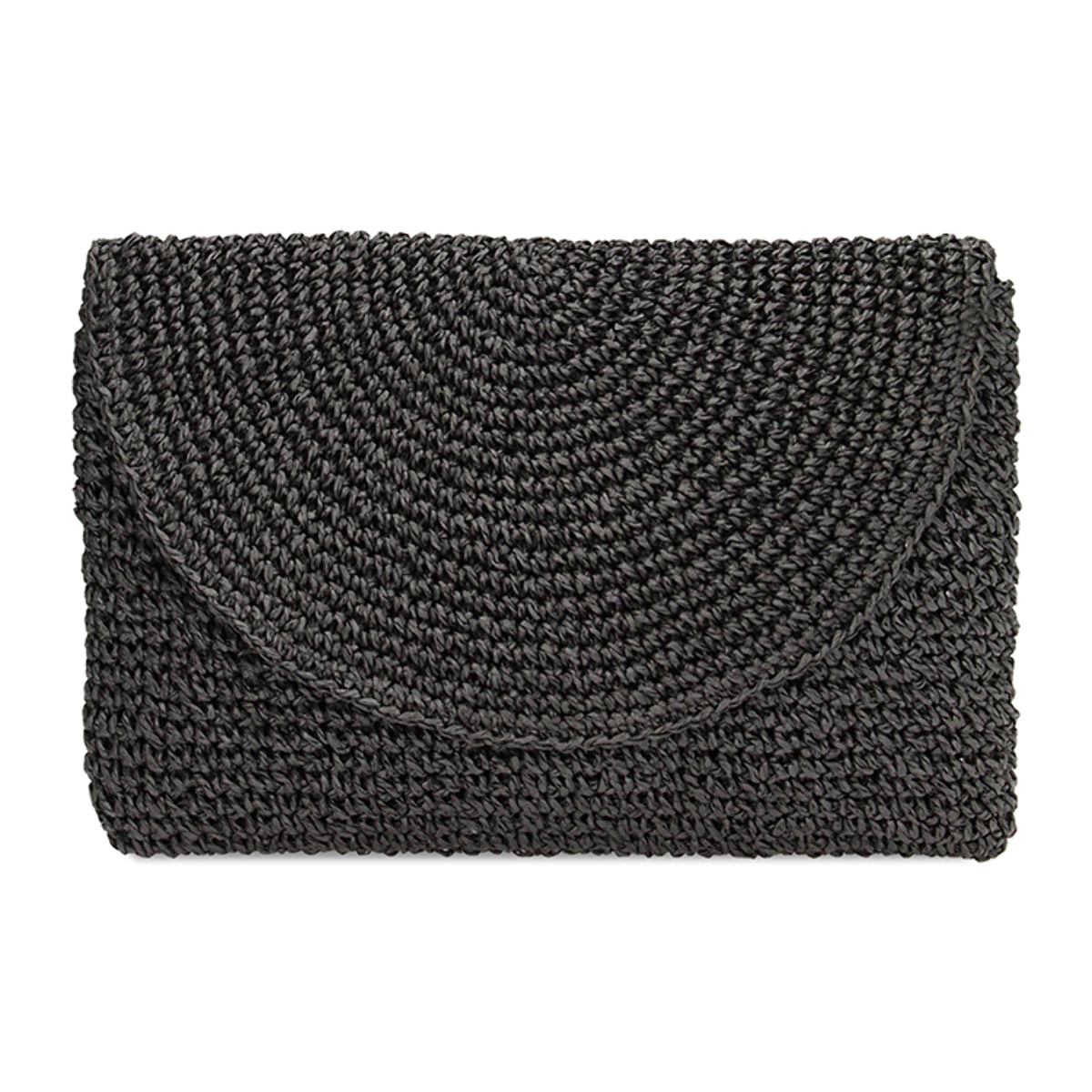Pochette mare nera in paglia