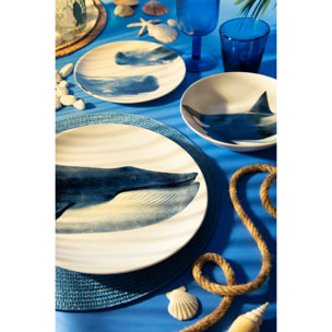 Set 3 Piatti Excelsa – Faune & Flore, Ceramica Multicolore