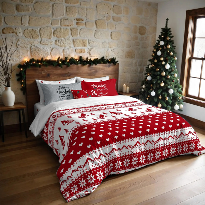 Housse de couette avec clics 100% coton Laponia 10