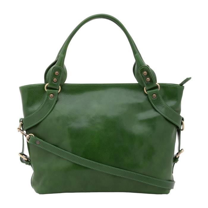 Borsa a mano da donna - Modello False - 100% pelle - 43.0 x 28.0 x 12.0 cm
