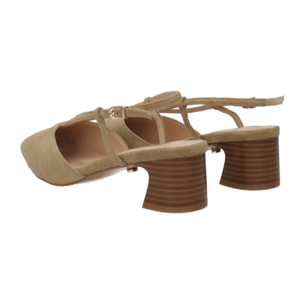Décolleté sling back Donna Tata Italia Beige