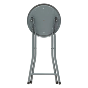 Tabourets pliants gris