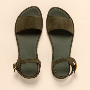 Sandalias N5693 NOBUCK LAVADO KAKI / TULIP color Kaki