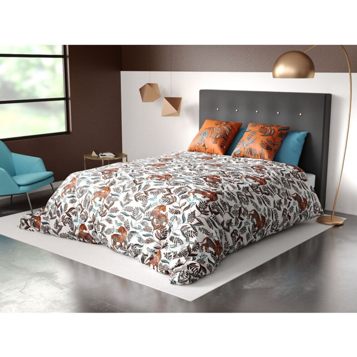 Parure De Couette 3pcs 100% Coton 57 Fils/cm2-savane