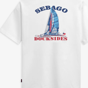 Sebago - T-Shirts & Top Uomo Donna Bianco - Atlantictide