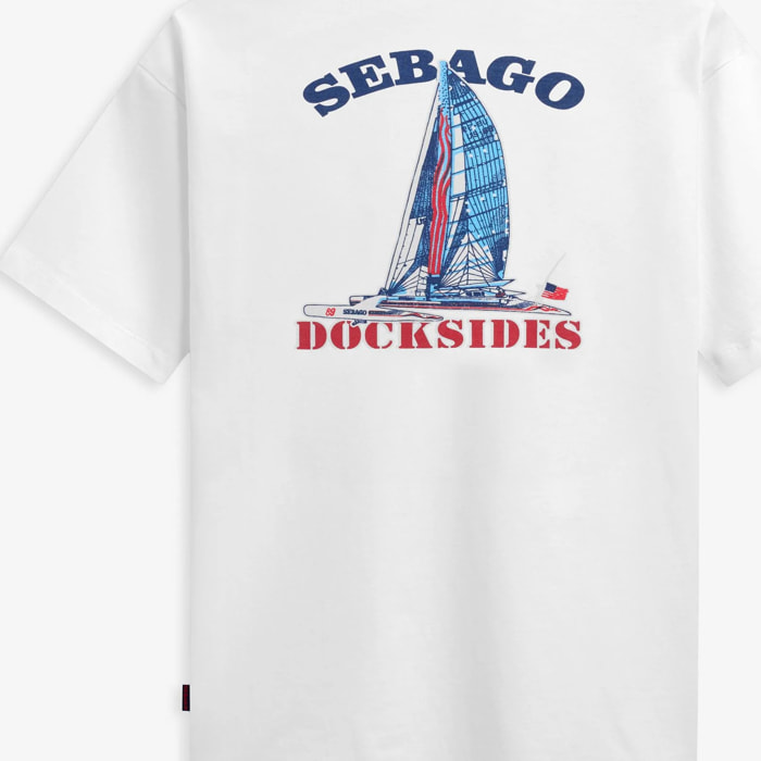 Sebago - T-Shirts & Top Uomo Donna Bianco - Atlantictide