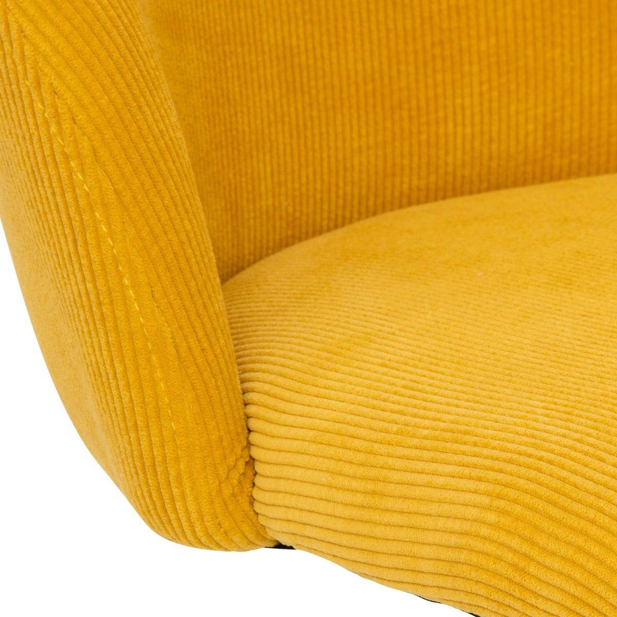 Silla de oficina geos", terciopelo, amarillo ocre_x000D_