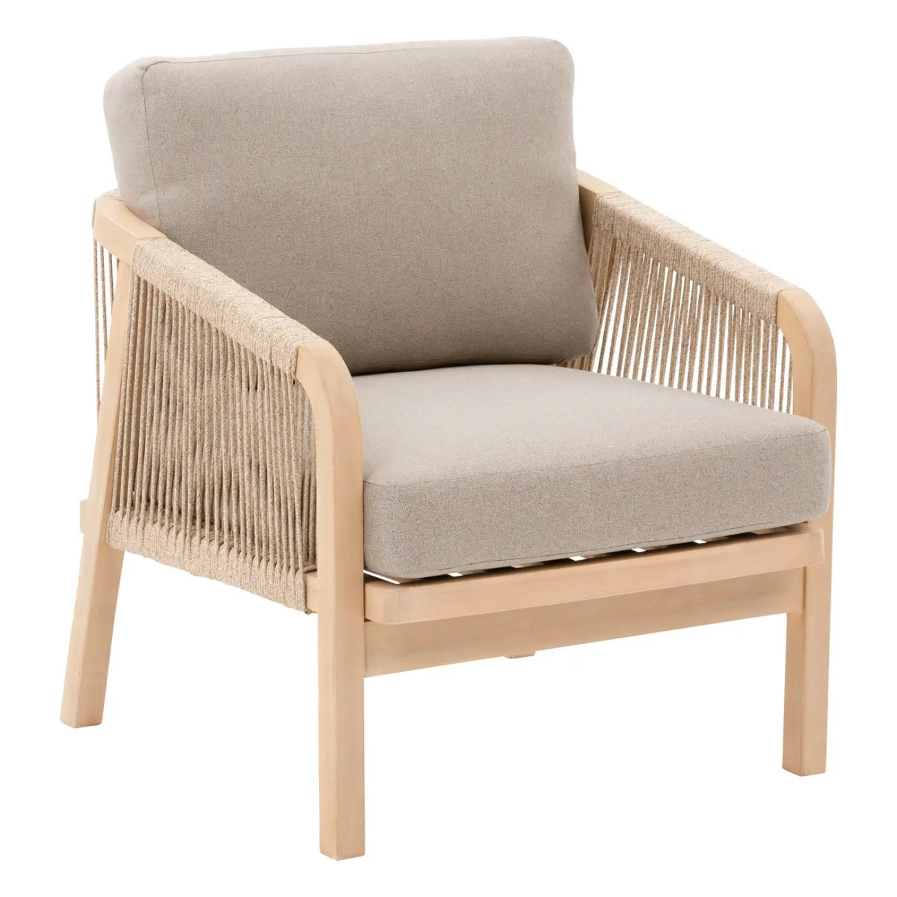 Salon de jardin "Papouasie" 5 places en polyester et acacia