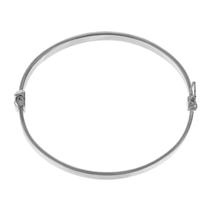 Bracciale Rigido Satinato placcato Platino - Medium/Large