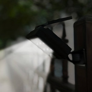 Well Home Luz de seguridad Solar con Sensor de movimiento PIR con 6 luces LED Blanco