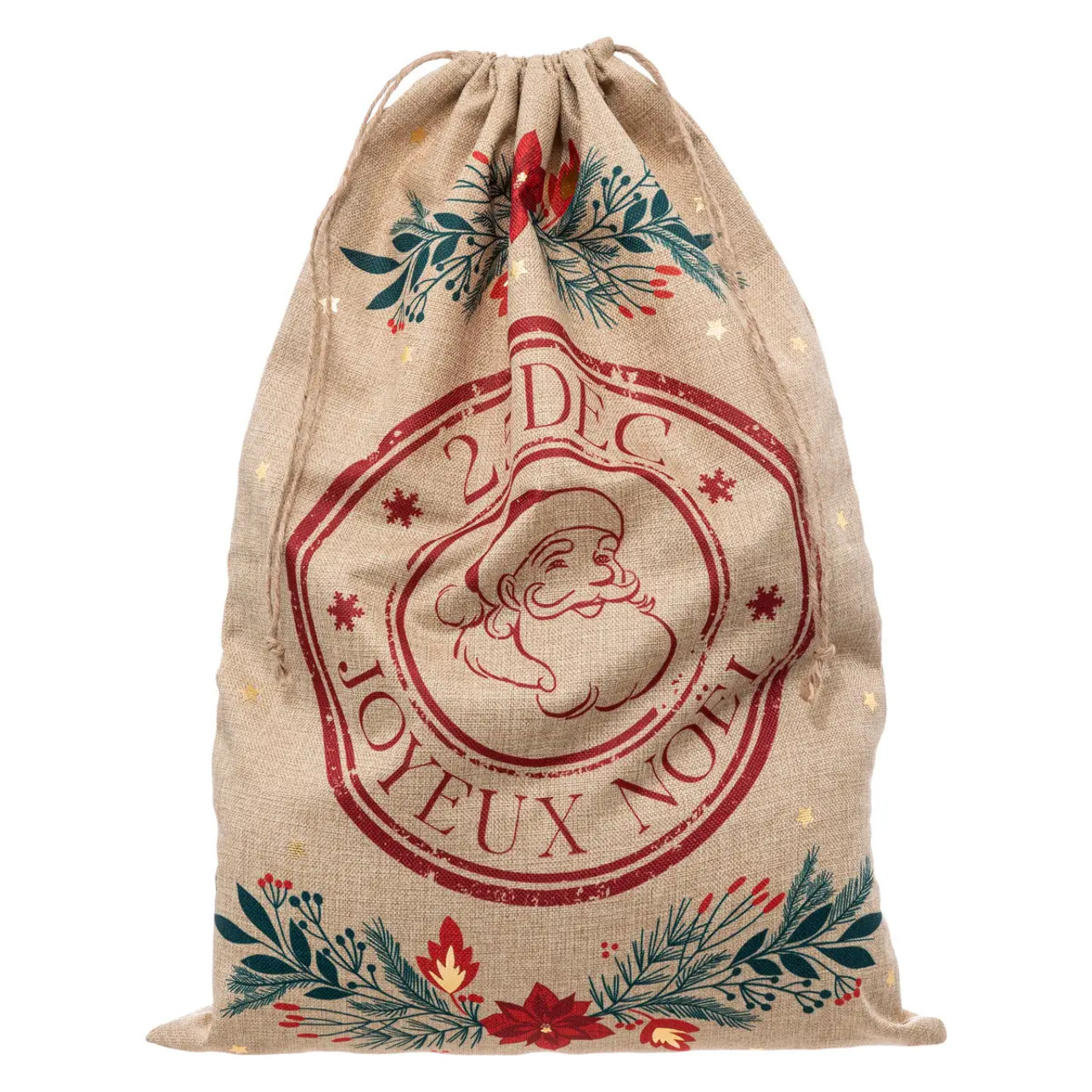 Hotte Poinsettia Imprimée 50 x 70 cm