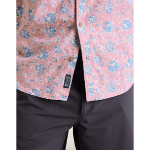 Camisa Manga Corta Rosa - San Junipero