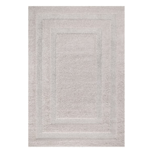 Tapis salon et chambre tissé motif faux uni KUNE