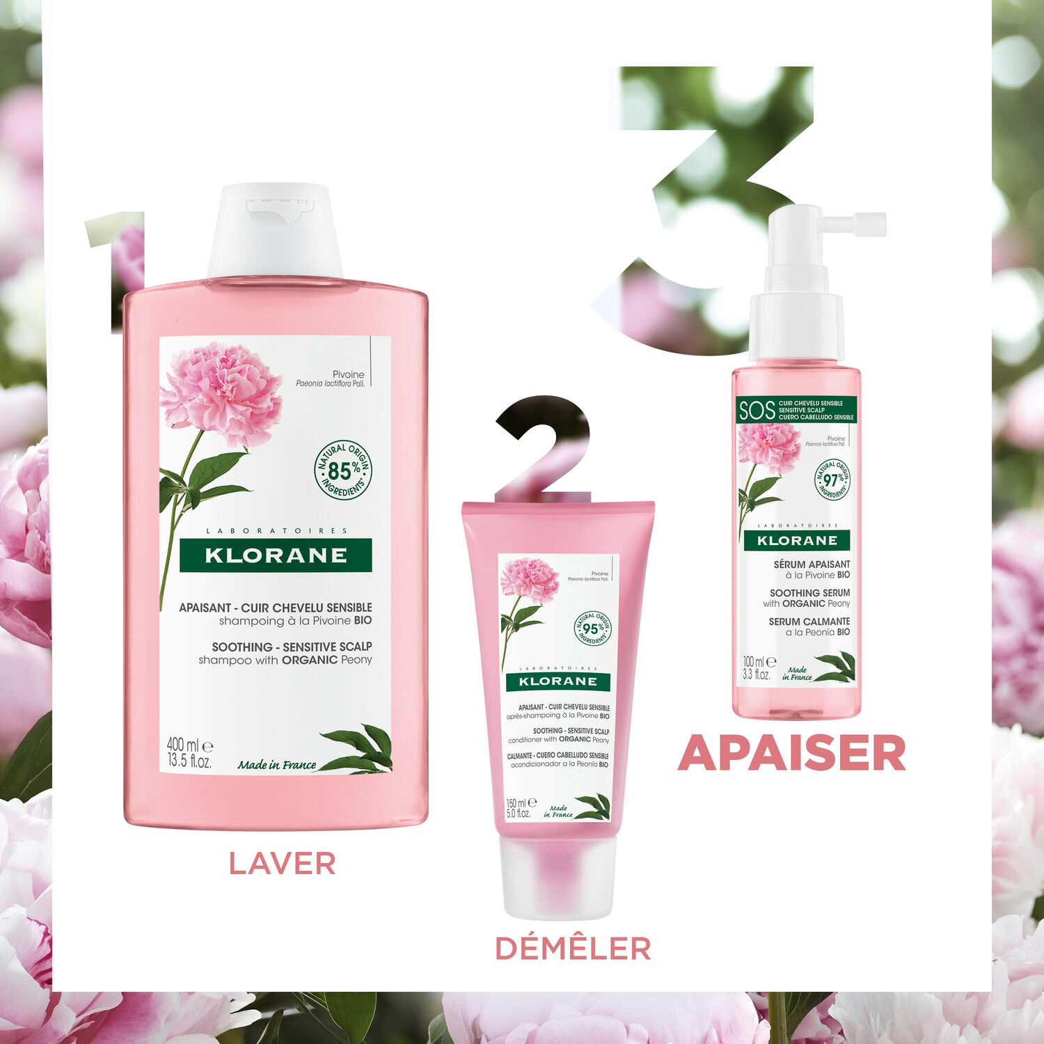 Pivoine Bio - Sérum Apaisant - Cuir chevelu irrité - 100 ml