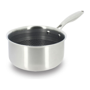 Casserole 16cm revêtu en acier inoxydable - tous feux TRINOX