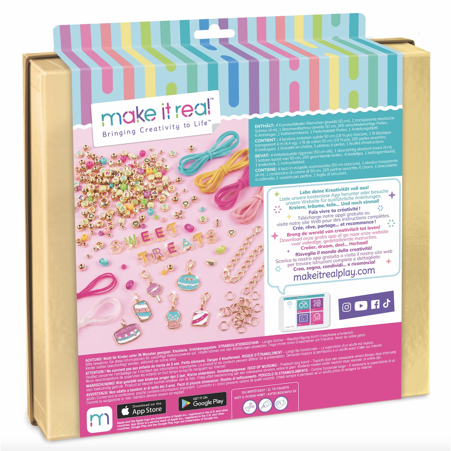 Kit per Braccialetti Fai da Te Dolci Dolcetti