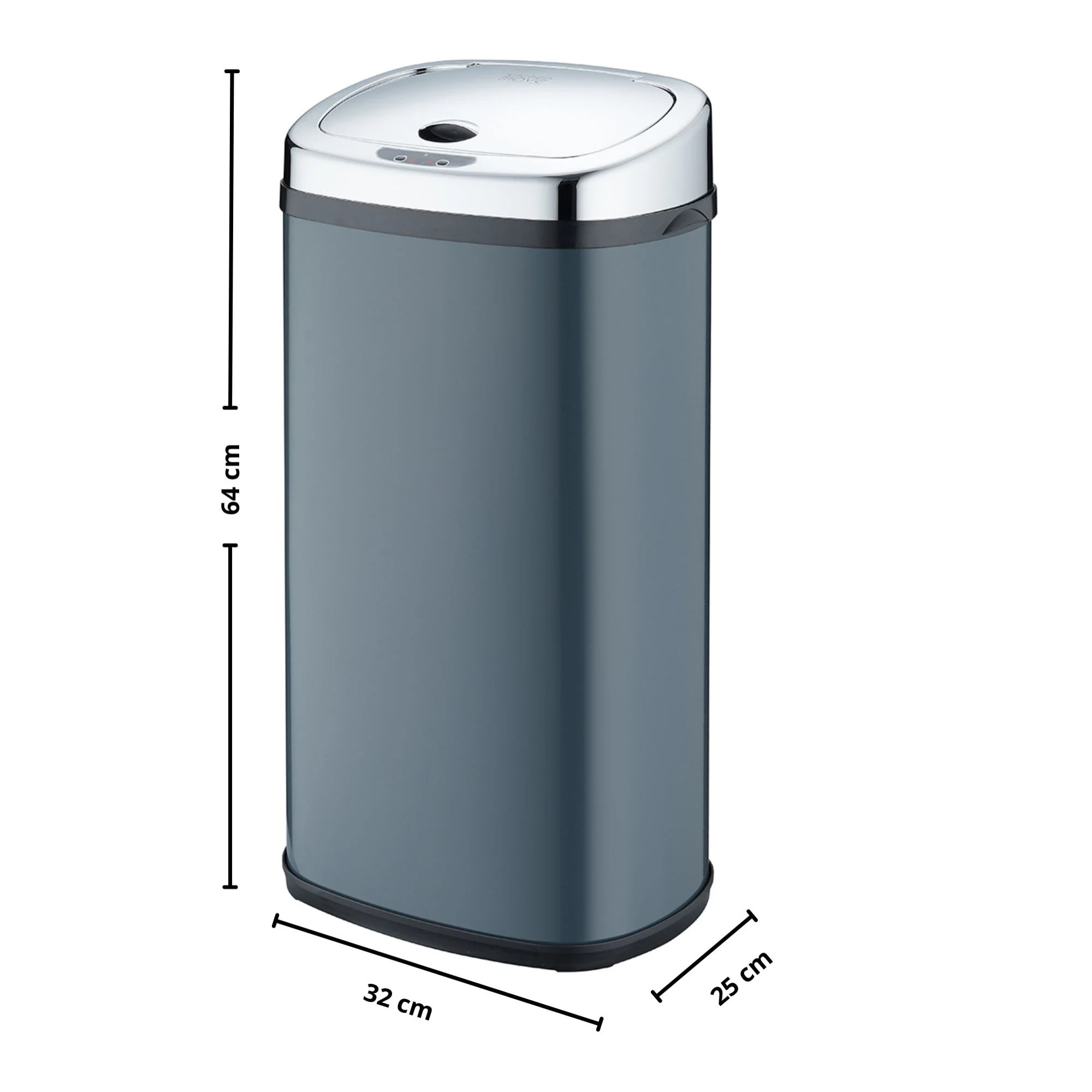 Poubelle automatique inox LARGO 42L