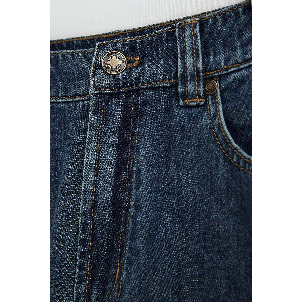 Jeans in denim blu medio dal fit amplio Polo Club