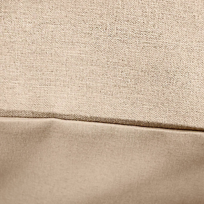 Parure de lit ESPIGA grège 2 places. réversible. bi-matière. 240 x 220 cm
