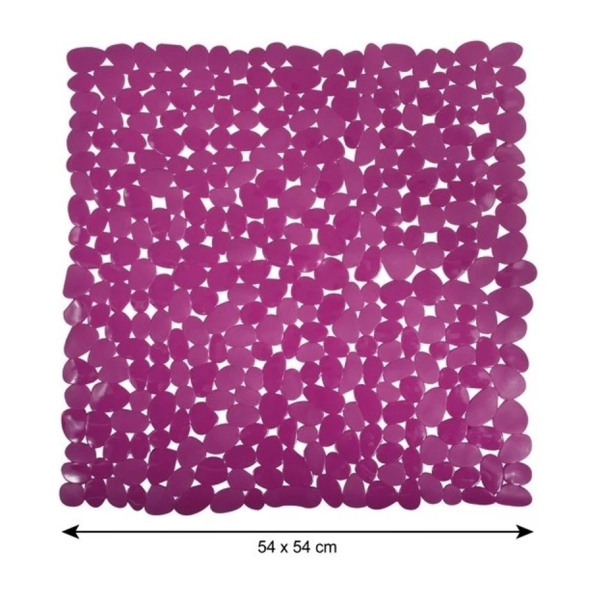 Tapis Fond de douche PVC GALETS 53x53cm Violet MSV