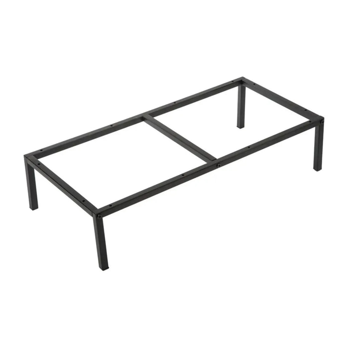 Pieds étagère métal 67x29cm Noir Mix N' Modul