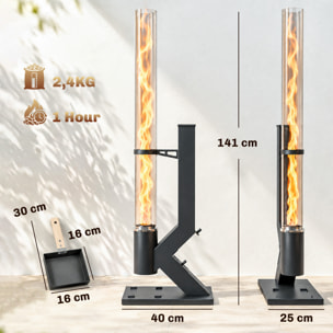 Chauffage de terrasse à pellets - poêle à granulés extérieur - 13 kW