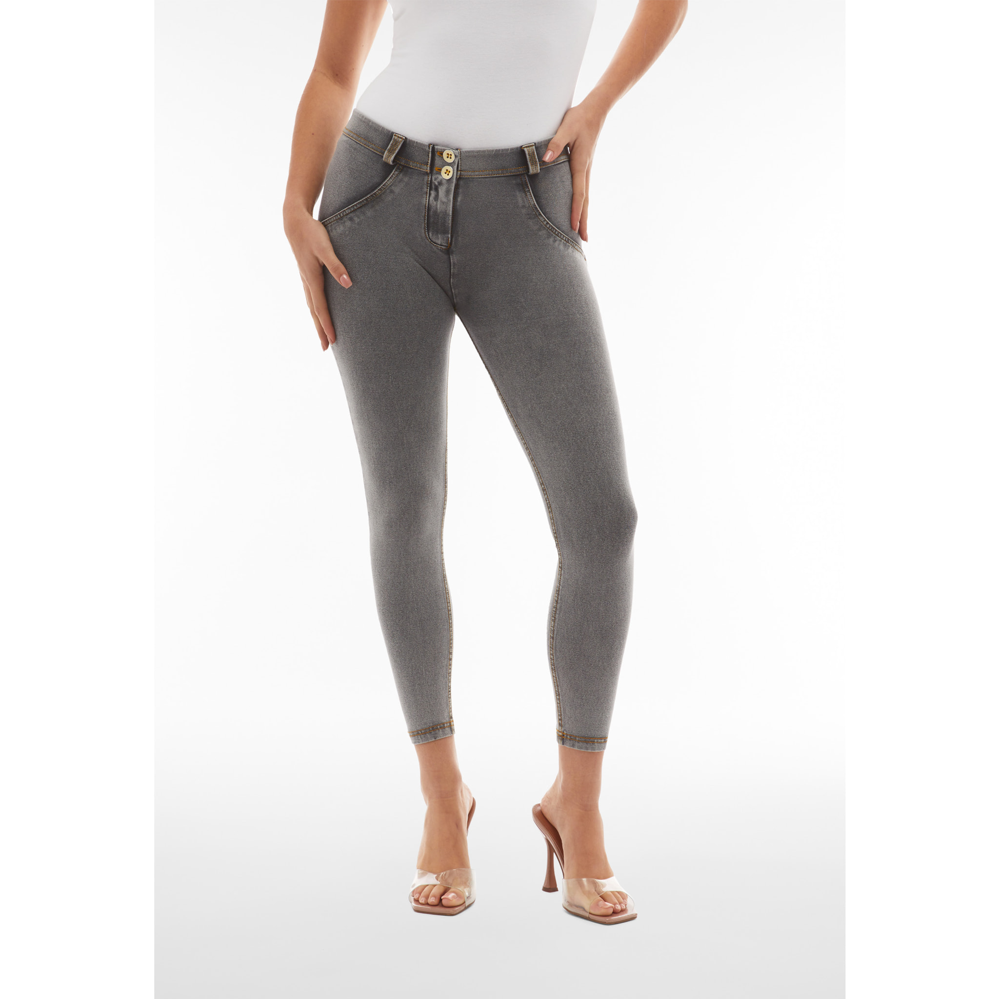 Jeggings push up WR.UP® 7/8 superskinny jersey organico