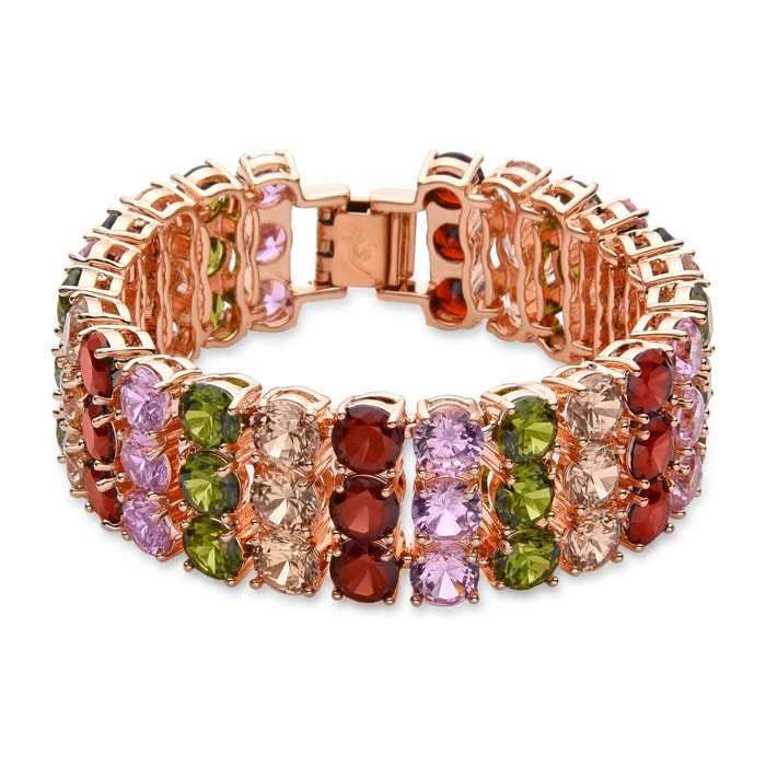 Pulsera Lux by Lux acabado baño oro rosa 18K