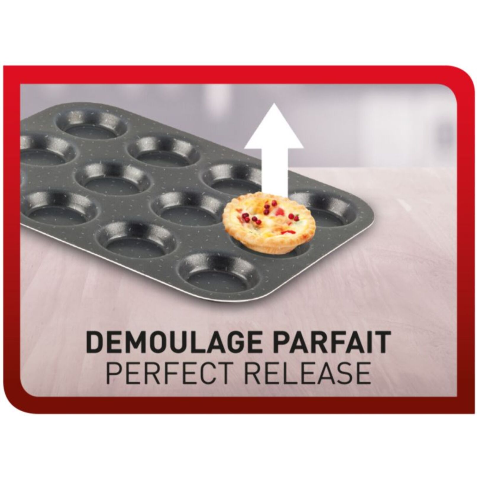 Moule à gâteau TEFAL Perfectbake plaque mini gateaux 12 trous